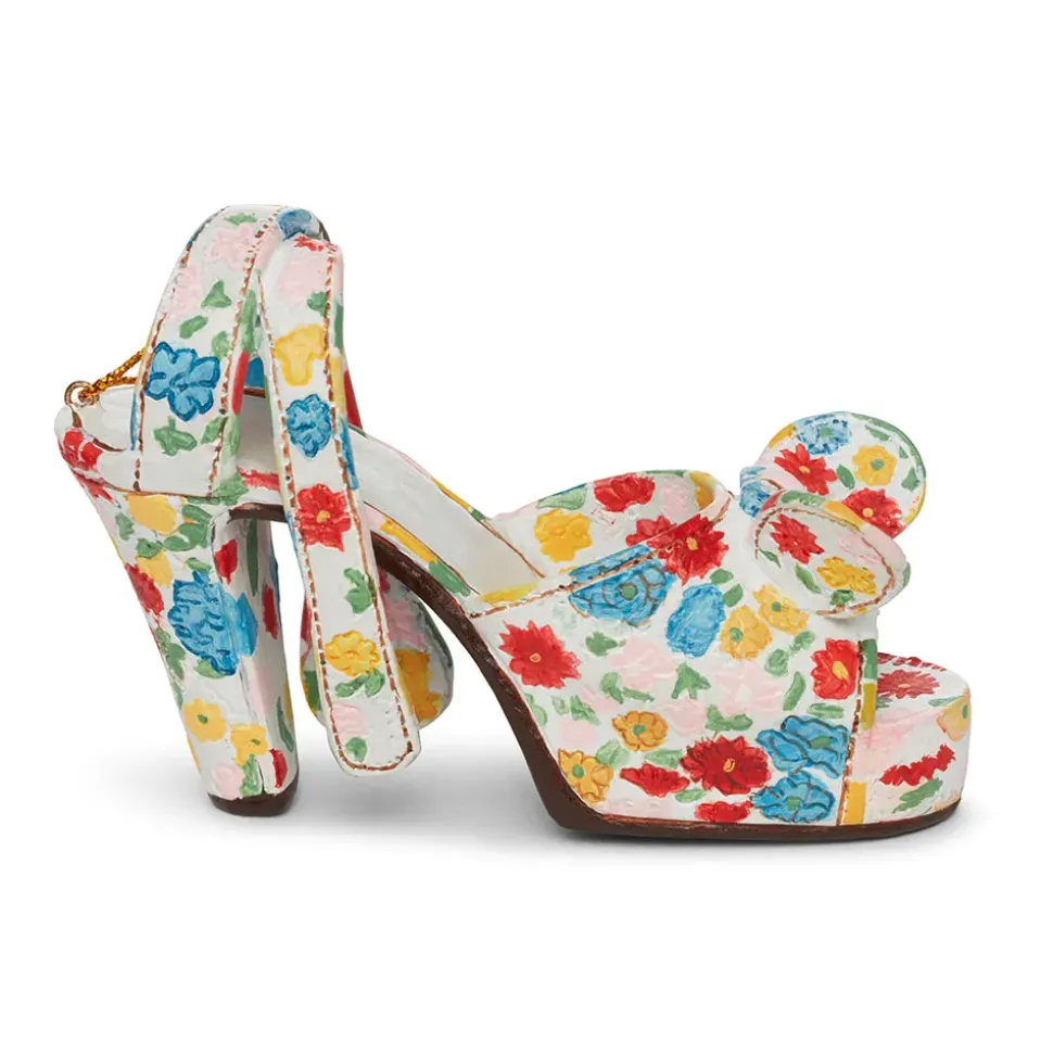 Mixed Flora Platform Sandal Shoe Ornament
