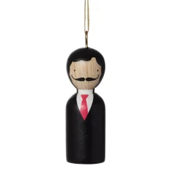 Modern Artist Wood Ornament Set