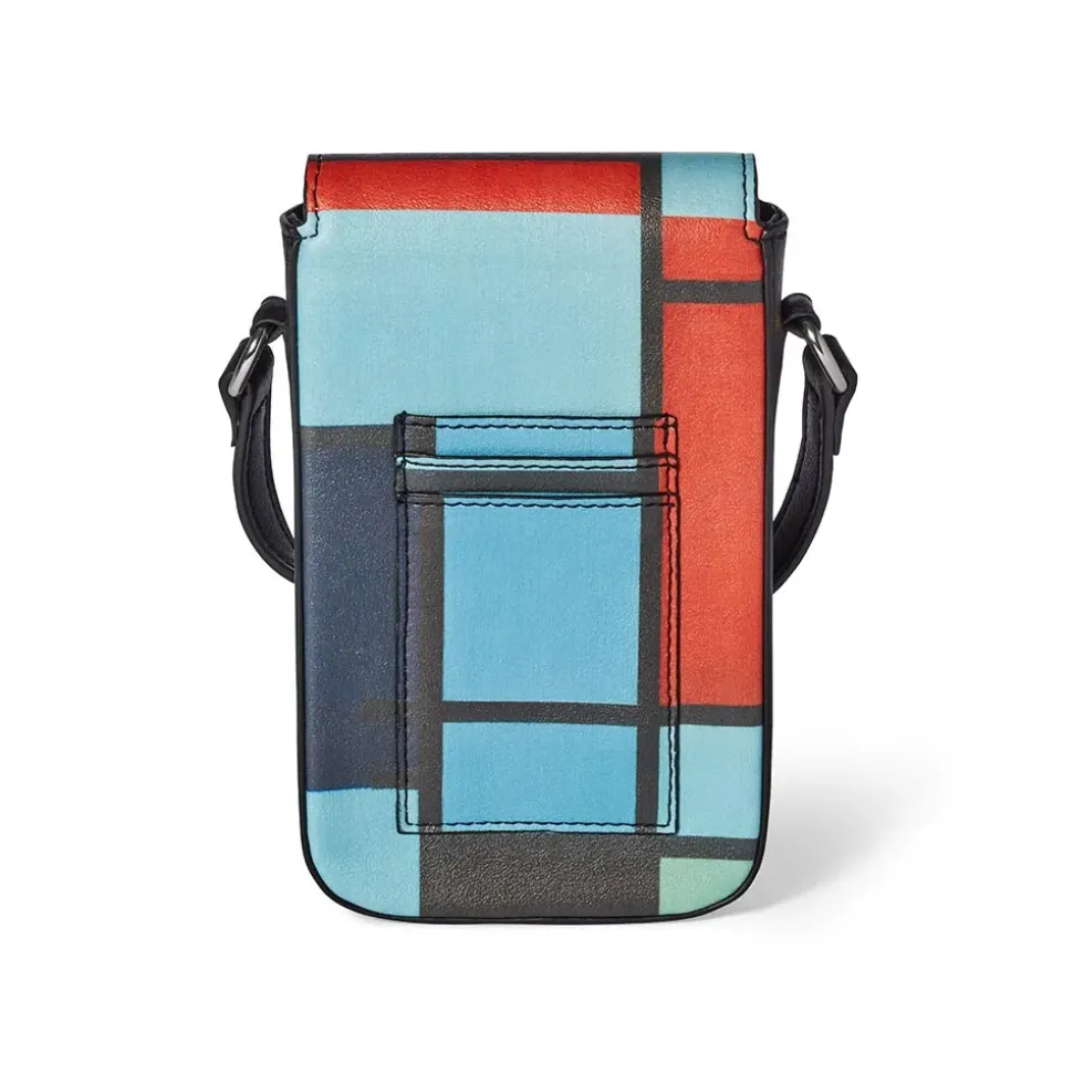 Mondrian Composition Crossbody Phone Purse