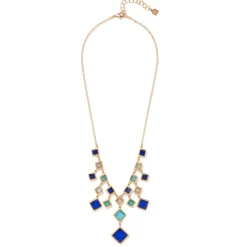 Mosaic Column Bib Necklace