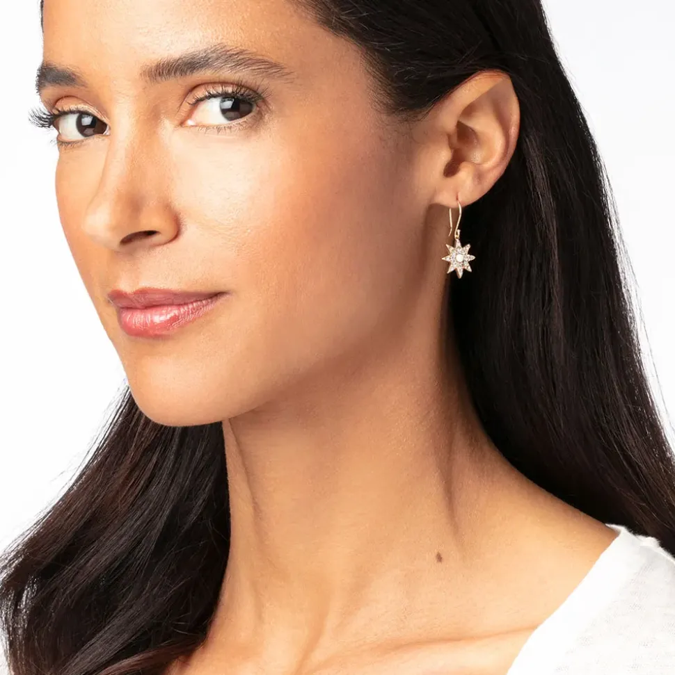 Ottoman Star Gilded Drop Earrings