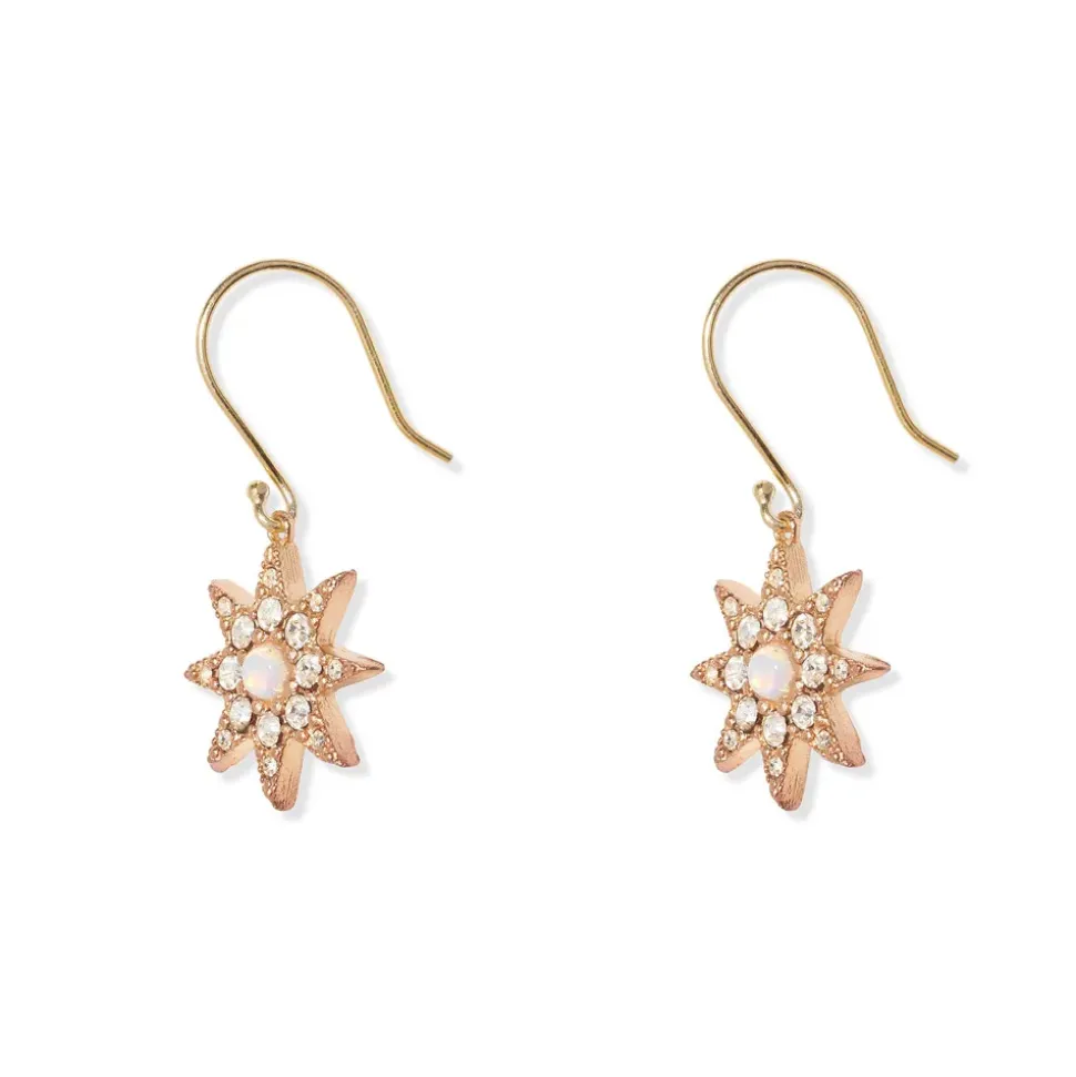 Ottoman Star Gilded Drop Earrings