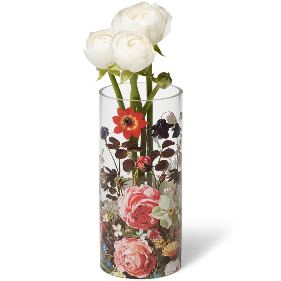 Peeters Bouquet Of Flowers Glass Vase