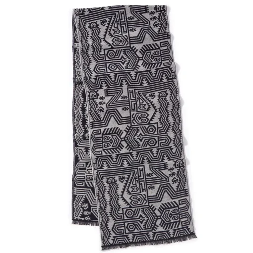Peruvian Patterns Unisex Wool-Blend Scarf