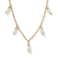 Royal Tudor Pearl And Chain Necklace