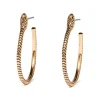Serpentine Hoop Earrings