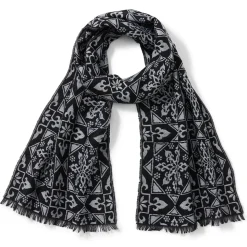 Spanish Snowflake Jacquard Scarf