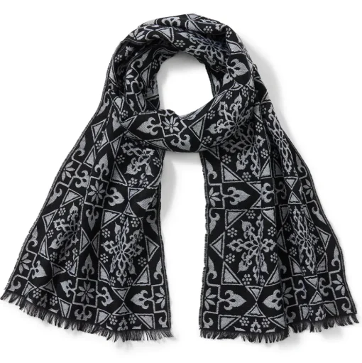Spanish Snowflake Jacquard Scarf