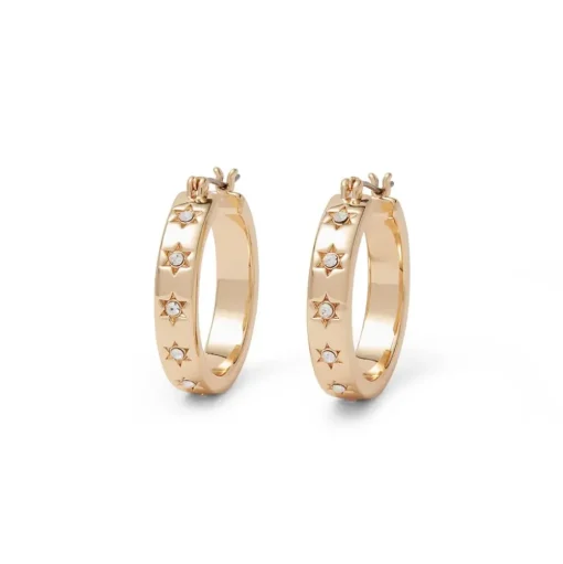 Star Hoop Earrings