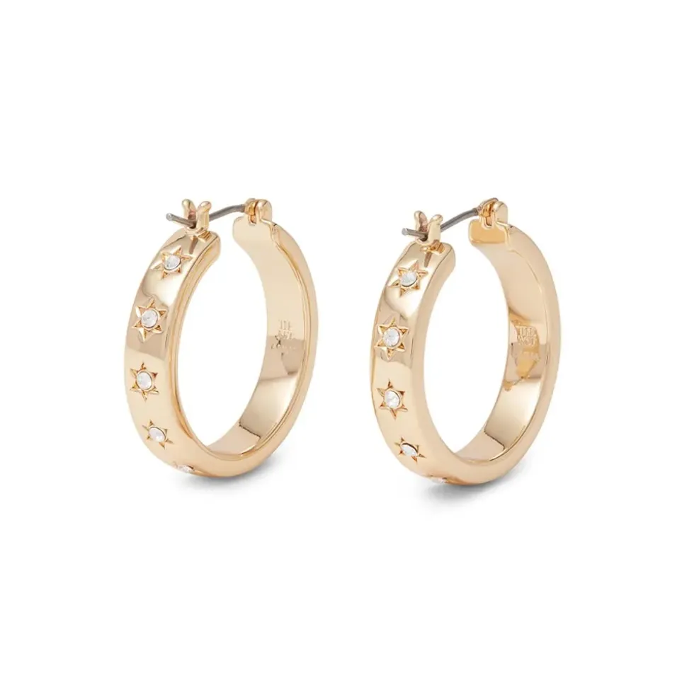 Star Hoop Earrings