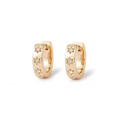 Star Huggie Earrings