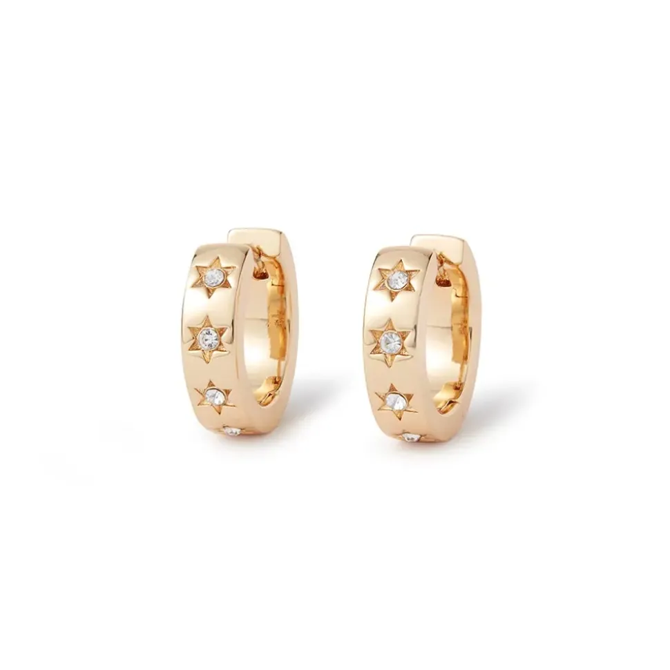 Star Huggie Earrings