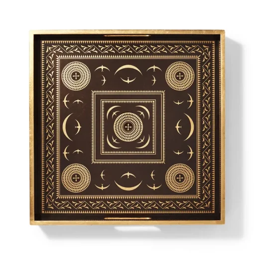 Sumatran Symbols Lacquer Tray