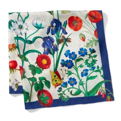 The Met Cloisters Garden Square Silk Scarf