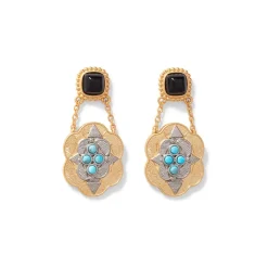 Turkmen Chain Drop Earrings