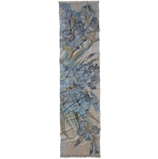 Van Gogh Irises Wool-Blend Shawl