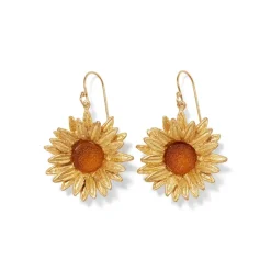 Van Gogh Sunflower Drop Earrings