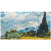Van Gogh Wheat Field With Cypresses Oversize Oblong Silk Scarf