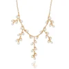 Willow Catkins Pearl Bib Necklace
