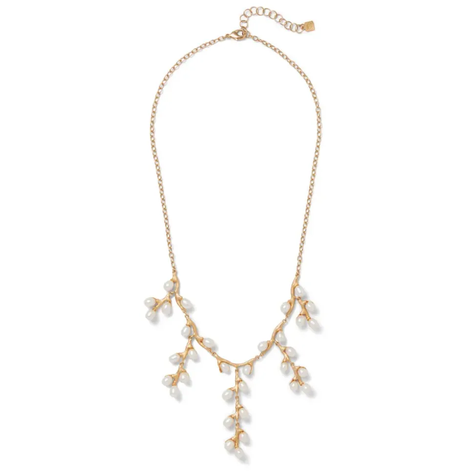 Willow Catkins Pearl Bib Necklace