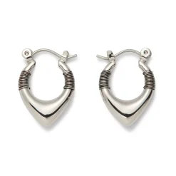Wrapped Chevron Huggie Earrings